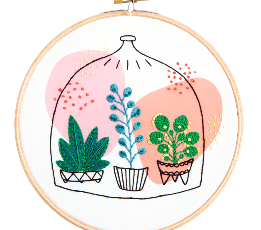 Hawthorn Handmade - Glass Garden Embroidery Kit - Art Noise