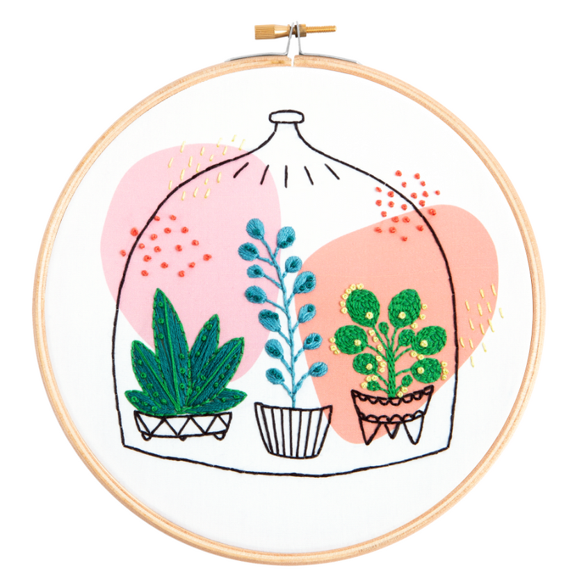 Hawthorn Handmade - Glass Garden Embroidery Kit - Art Noise