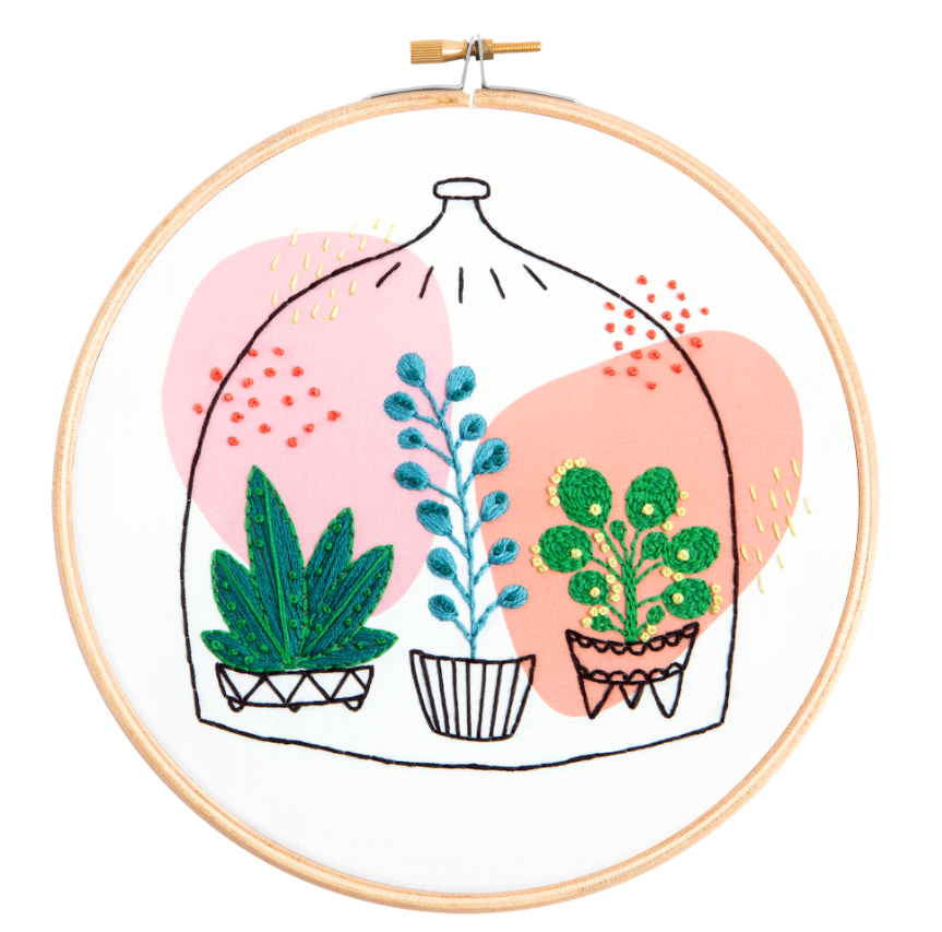 Hawthorn Handmade - Glass Garden Embroidery Kit