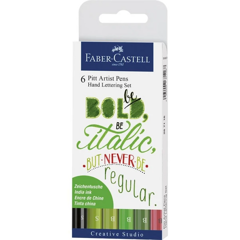 Faber-Castell - Pitt Artist Pen - Assorted tips - Hand Lettering Sets - Art Noise