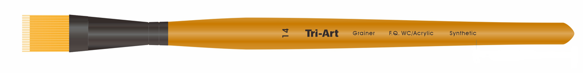 Tri-Art Artist Brushes - Short Synthetic - WC/Acryl - Grainer - 14