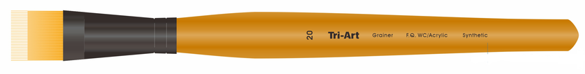 Tri-Art Artist Brushes - Short Synthetic - WC/Acryl - Grainer - 20 - Art Noise