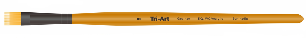 Tri-Art Artist Brushes - Short Synthetic - WC/Acryl - Grainer - 8 - Art Noise