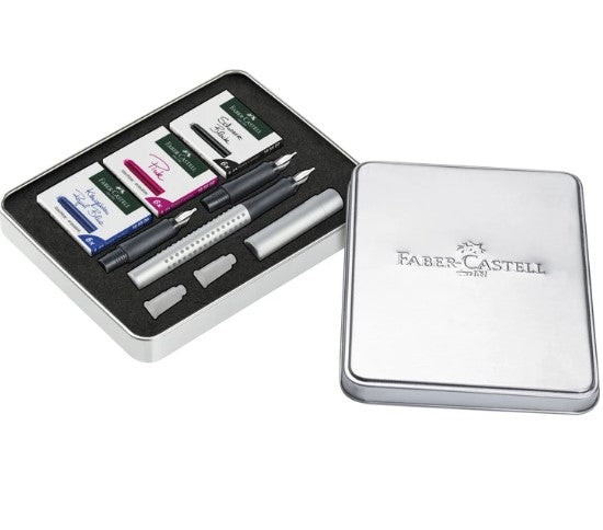 Faber-Castell - Grip 2011 Calligraphy Fountain Pen Gift Set - Art Noise