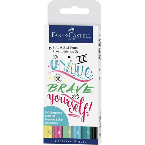 Faber-Castell - Pitt Artist Pen - Assorted tips - Hand Lettering Sets - Art Noise