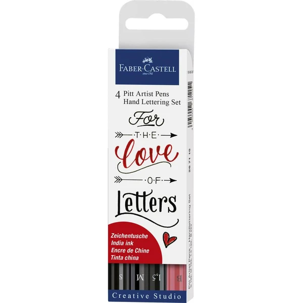 Faber-Castell - Pitt Artist Pen - Assorted tips - Hand Lettering Sets - Art Noise
