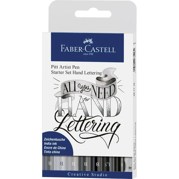 Faber-Castell - Pitt Artist Pen - Assorted tips - Hand Lettering Sets - Art Noise