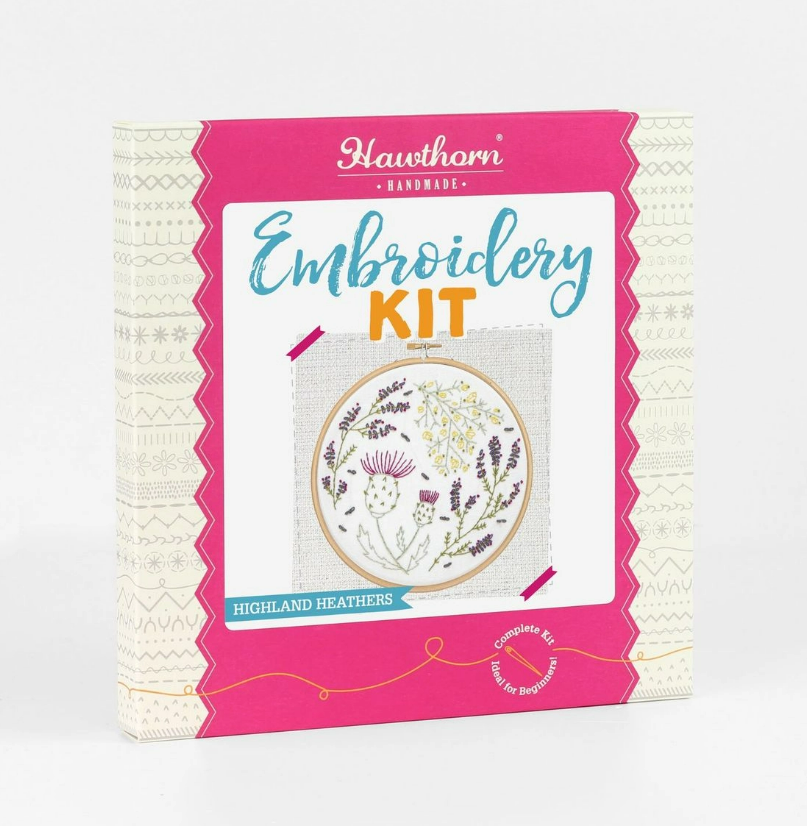 Hawthorn Handmade - Highland Heathers Embroidery Kit - Art Noise