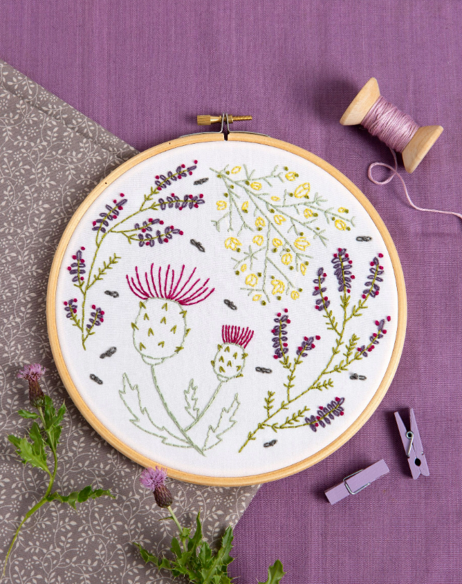 Hawthorn Handmade - Highland Heathers Embroidery Kit