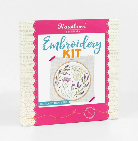 Hawthorn Handmade - Highland Heathers Embroidery Kit - Art Noise Hawthorn Handmade - Highland Heathers Embroidery Kit Hawthorn Handmade Needlecraft Kits art-noise.myshopify.com hawthorn-handmade-highland-heathers-embroidery-kit