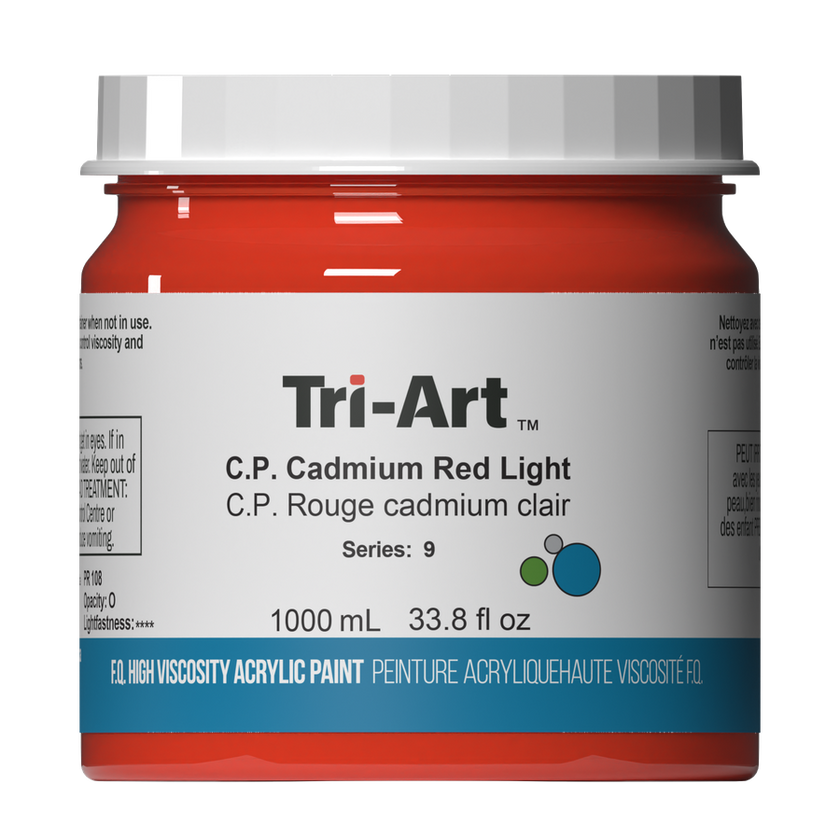 Tri-Art High Viscosity - C.P. Cadmium Red Light - Art Noise