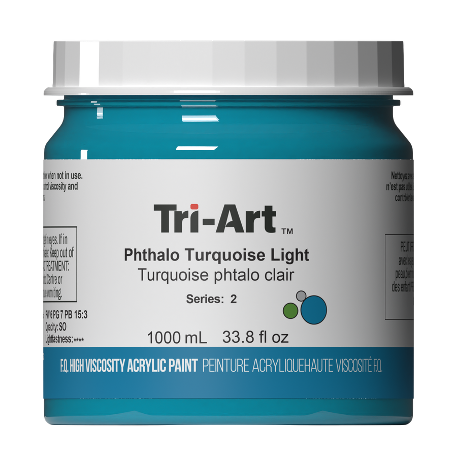 Tri-Art High Viscosity - Phthalo Turquoise Light 1000mL