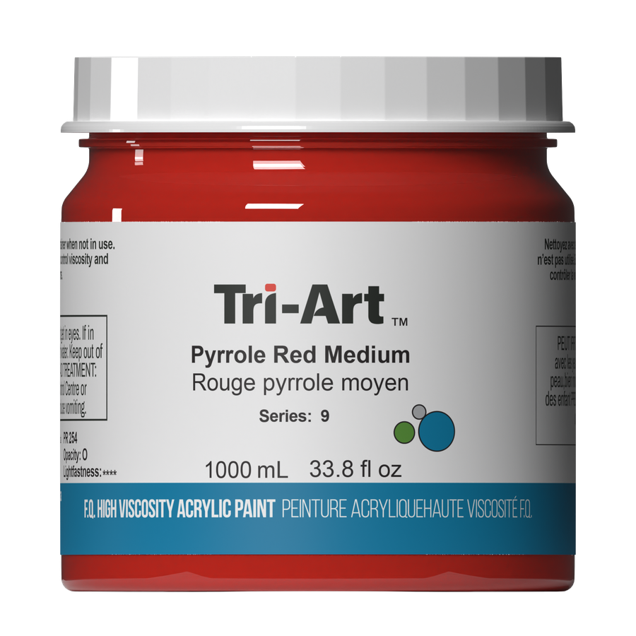 Tri-Art High Viscosity - Pyrrole Red Medium 1000mL