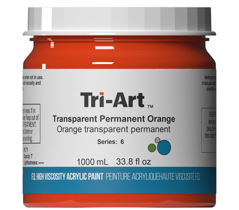 Tri-Art High Viscosity - Transparent Permanent Orange - Art Noise