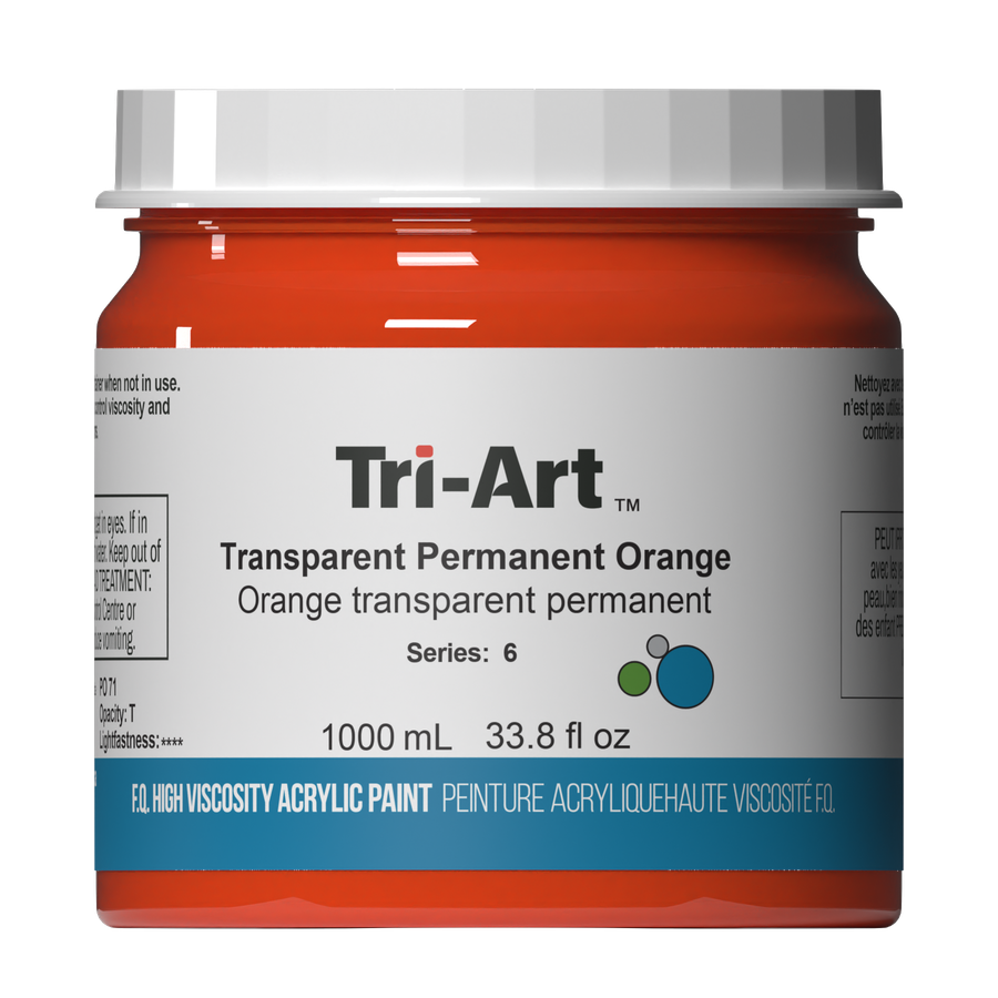Tri-Art High Viscosity - Transparent Permanent Orange 1000mL