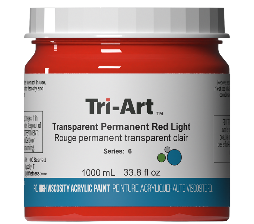 Tri-Art High Viscosity - Transparent Permanent Red Light - Art Noise