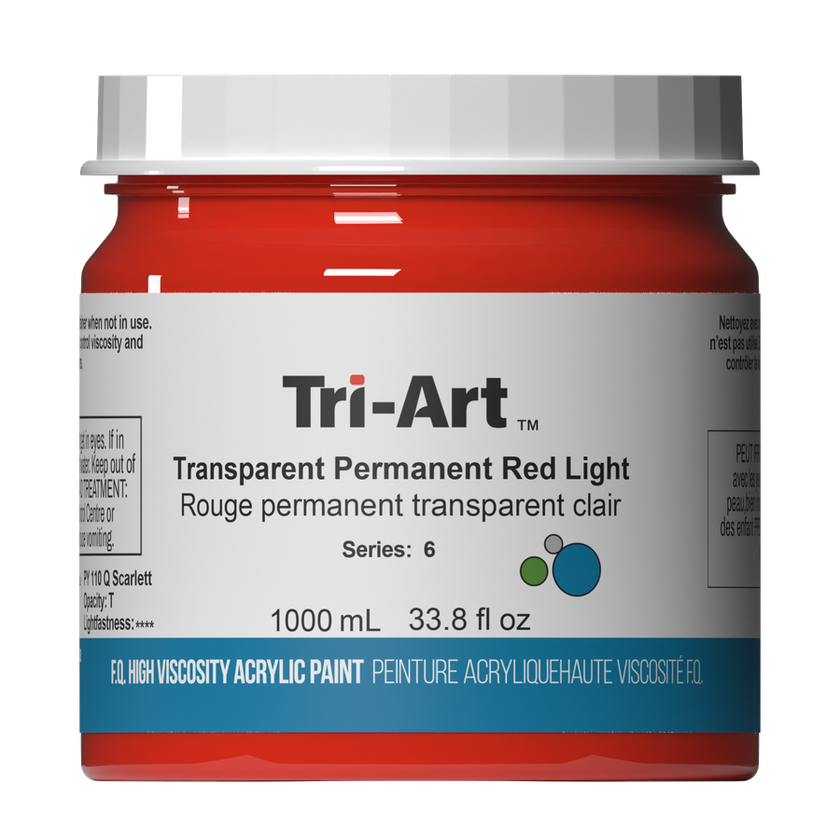 Tri-Art High Viscosity - Transparent Permanent Red Light - Art Noise