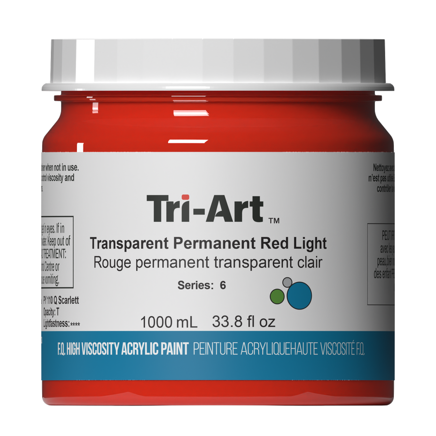 Tri-Art High Viscosity - Transparent Permanent Red Light - Art Noise