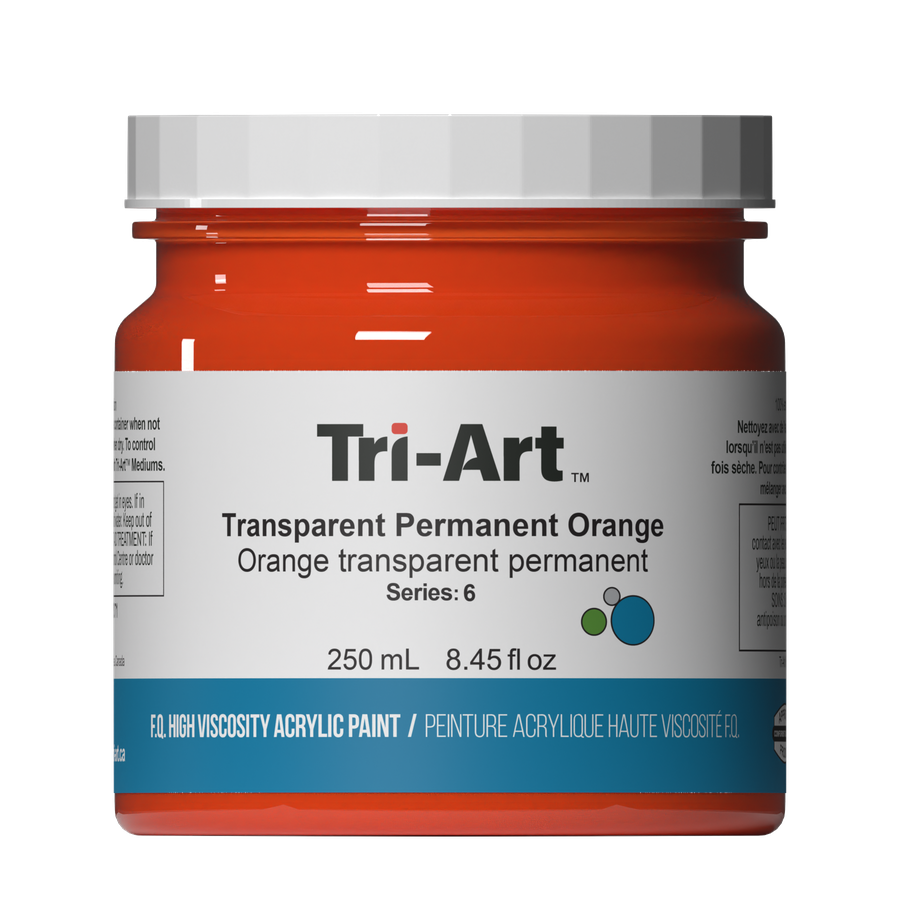 Tri-Art High Viscosity - Transparent Permanent Orange (4438658154583)