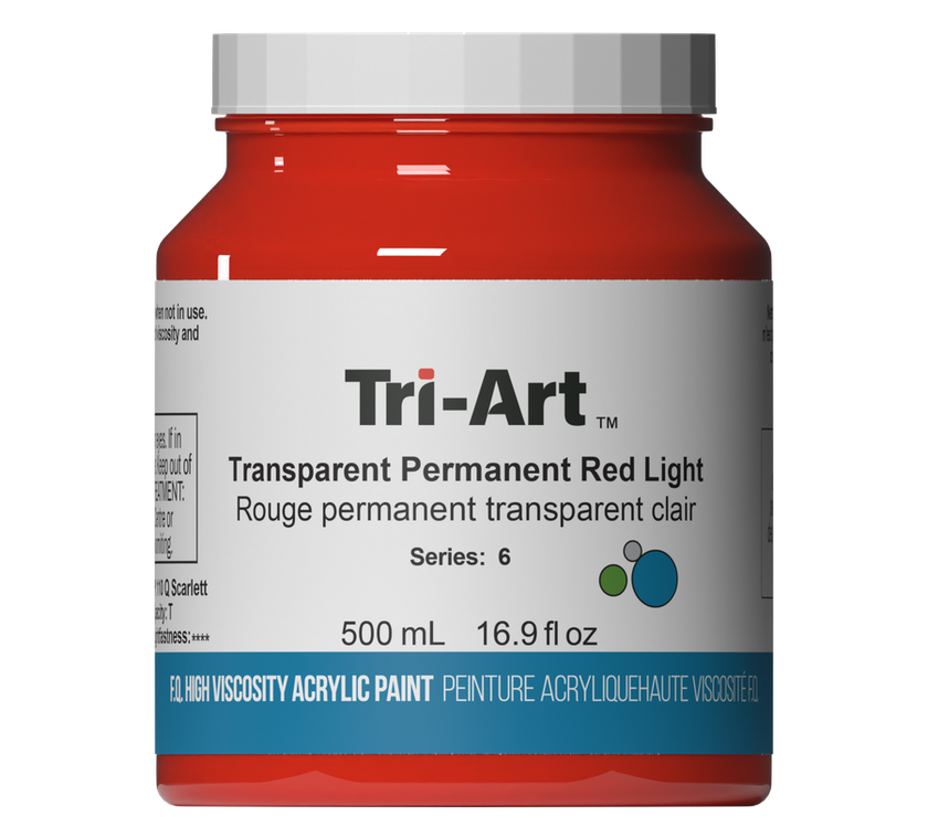 Tri-Art High Viscosity - Transparent Permanent Red Light - Art Noise