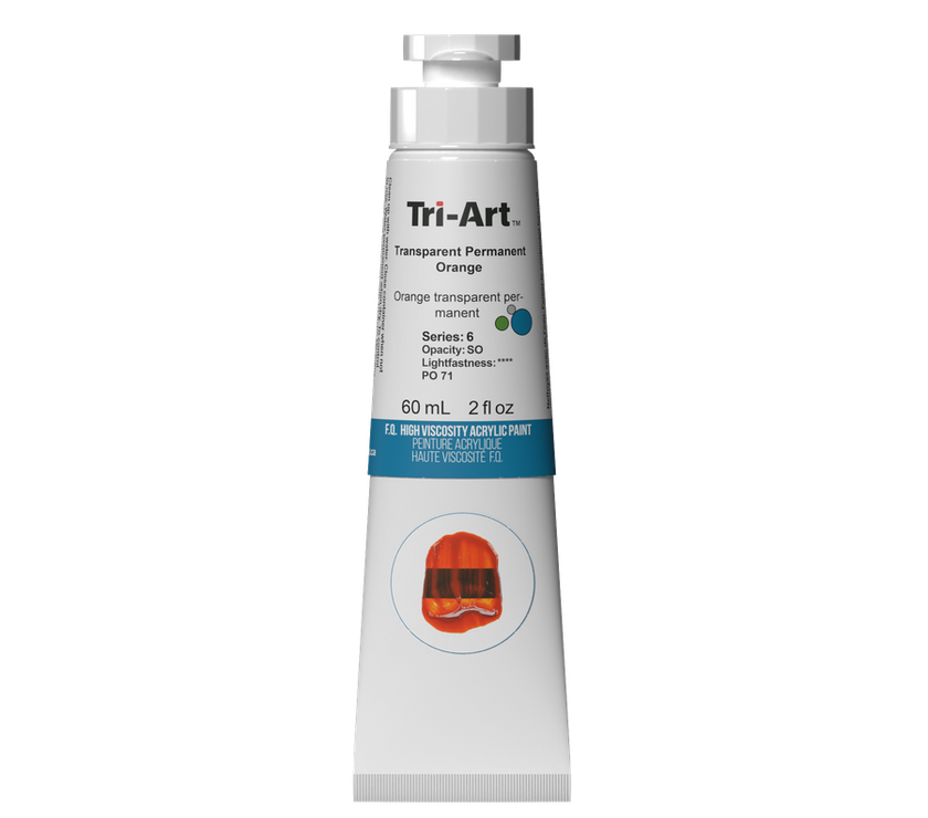 Tri-Art High Viscosity - Transparent Permanent Orange - Art Noise