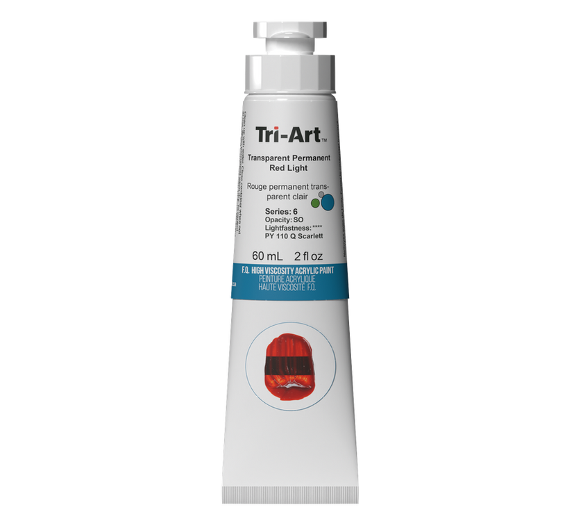 Tri-Art High Viscosity - Transparent Permanent Red Light - Art Noise
