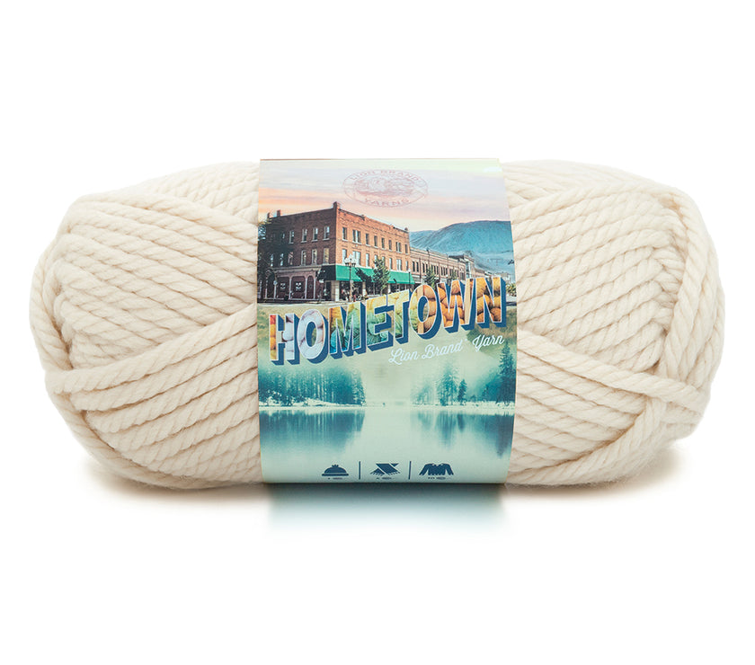 Lion - Hometown Yarn - 142g - Super Bulky 6 - 74m (81yds) - Houston Cream - Art Noise