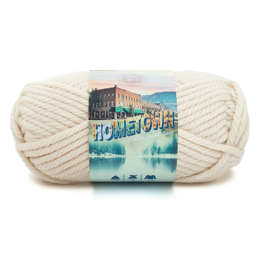 Lion - Hometown Yarn - 142g - Super Bulky 6 - 74m (81yds) - Houston Cream - Art Noise