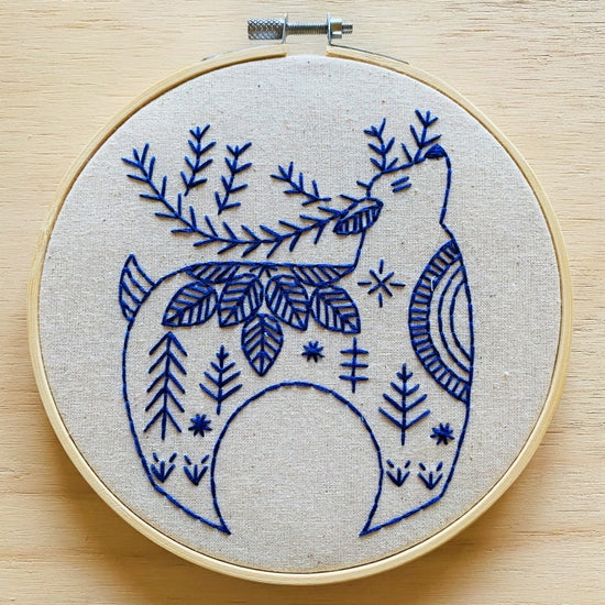 Hook, Line & Tinker Embroidery Kit - Hygge Reindeer - Art Noise