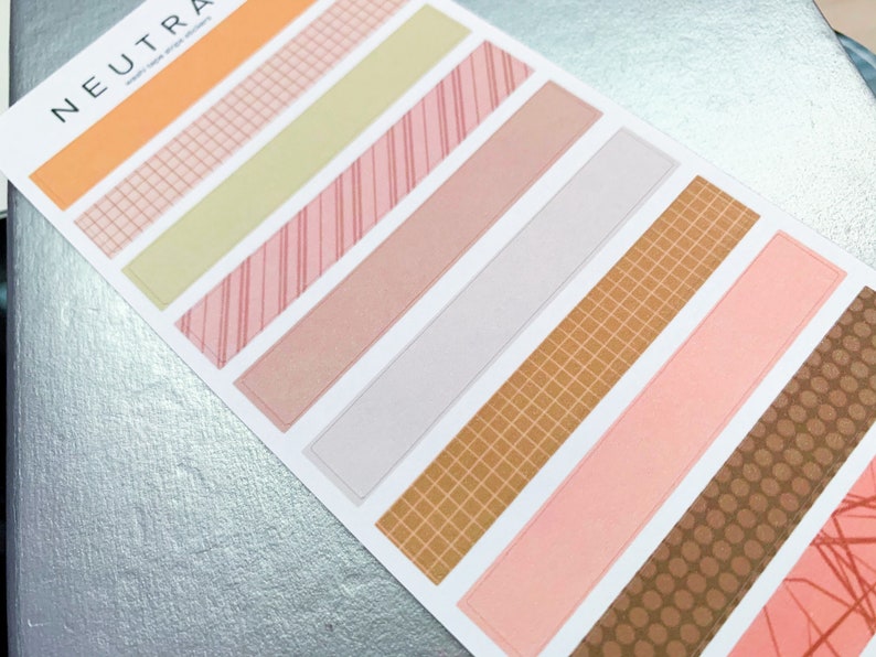 Prints By Rish - Neutrals Washi Sticker Sheet