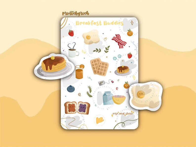 Prints By Rish - Breakfast Buddies Sticker Sheet