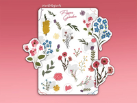 Prints By Rish - Flower Garden Sticker Sheet - Art Noise