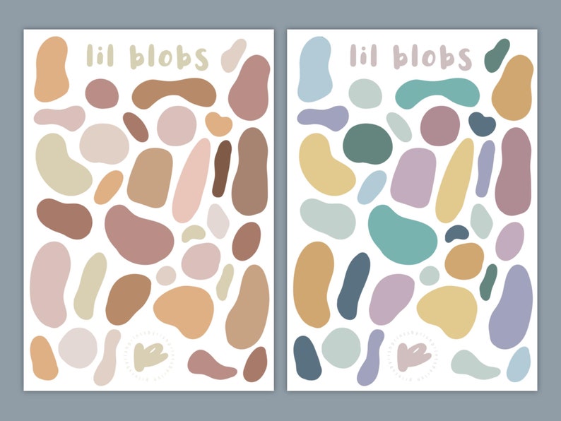 Prints By Rish - Lil Blobs Sticker Sheet - Art Noise