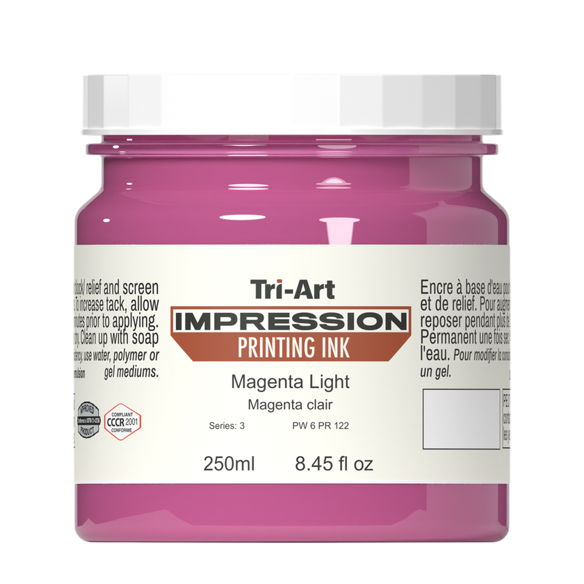 Impressions Block Printing Ink - Magenta Light - Art Noise