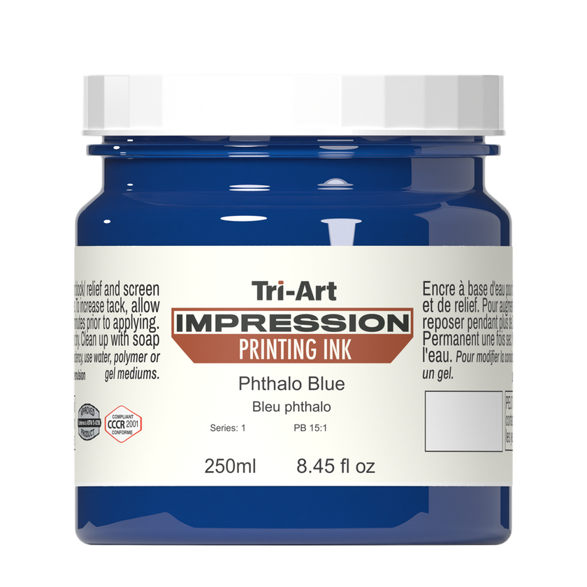 Impressions Block Printing Ink - Phthalo Blue - Art Noise