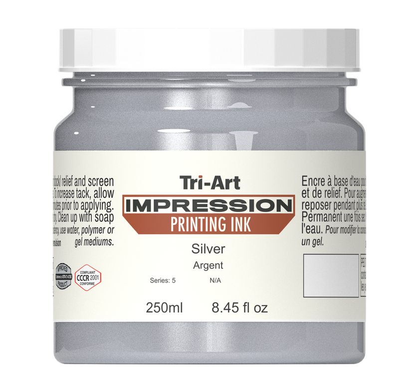 Impressions Block Printing Ink - Silver - Art Noise