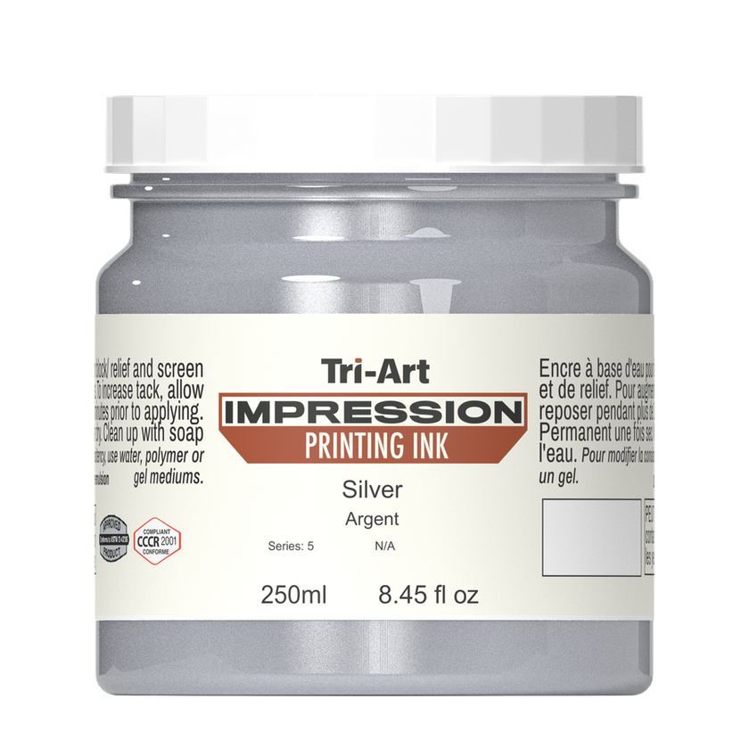 Impressions Block Printing Ink - Silver - Art Noise