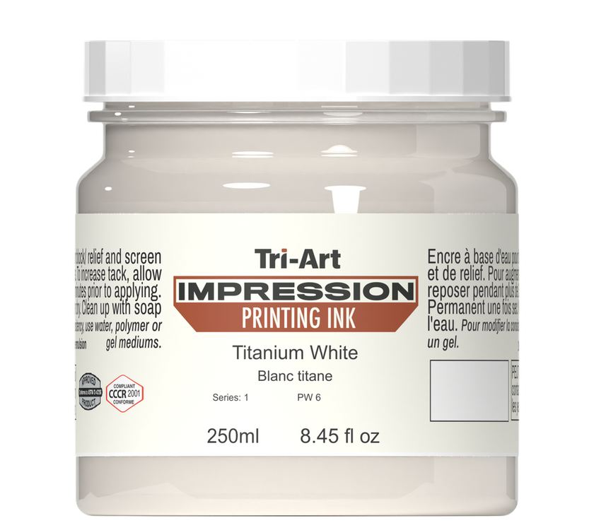 Impressions Block Printing Ink - Titanium White - Art Noise