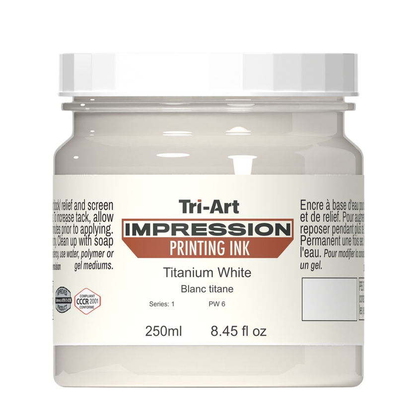 Impressions Block Printing Ink - Titanium White - Art Noise