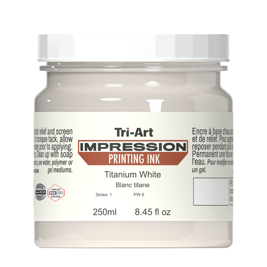Impressions Block Printing Ink - Titanium White - Art Noise