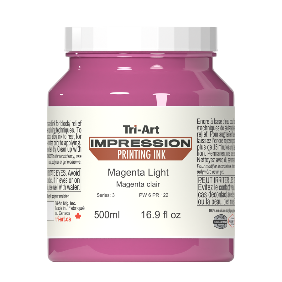 Impressions Block Printing Ink - Magenta Light - Art Noise