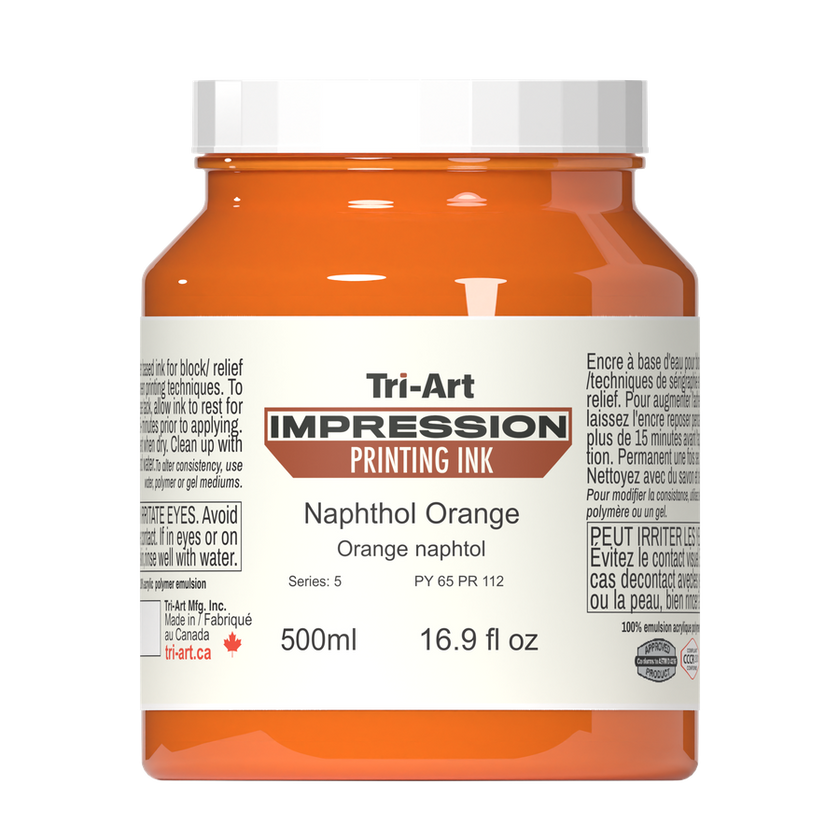 Impressions Block Printing Ink - Orange - Art Noise