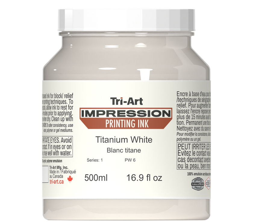 Impressions Block Printing Ink - Titanium White - Art Noise