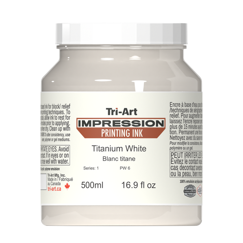 Impressions Block Printing Ink - Titanium White - Art Noise