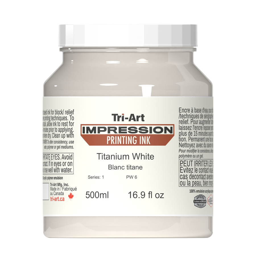 Impressions Block Printing Ink - Titanium White - Art Noise