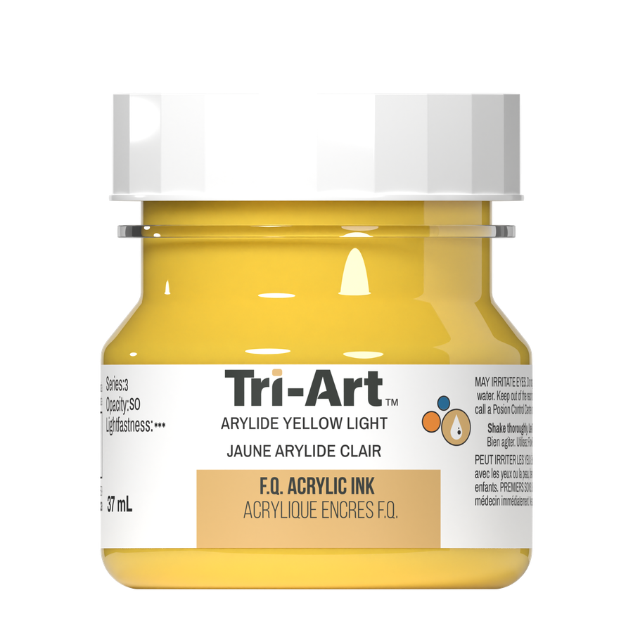 Tri-Art Ink - Arylide Yellow Light 37mL - Art Noise Tri-Art Ink - Arylide Yellow Light 37mL Tri-Art Mfg. Acrylic Paint art-noise.myshopify.com tri-art-ink-arylide-yellow-light-37ml