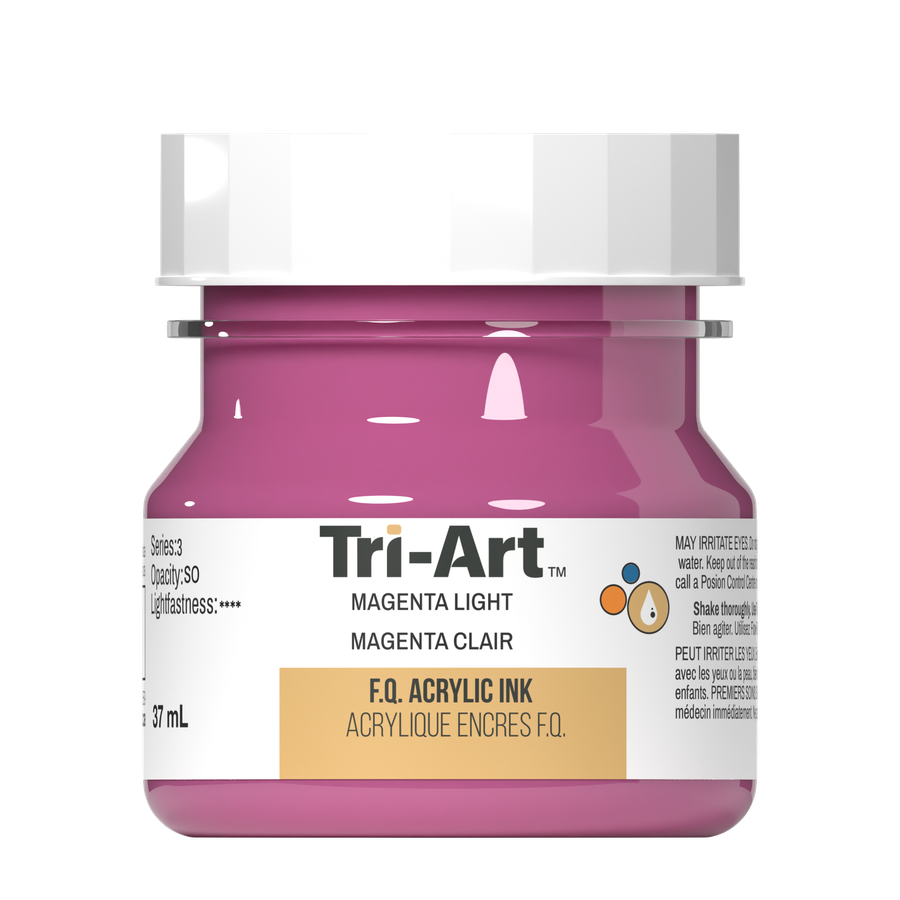 Tri-Art Ink - Magenta Light - 37mL dip pen | Art Noise