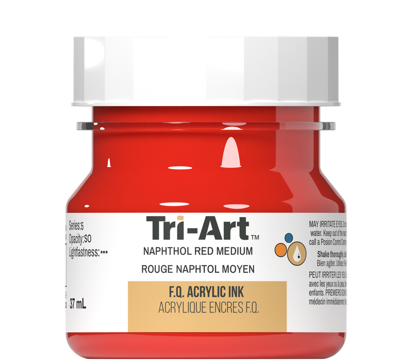 Tri-Art Ink - Naphthol Red Medium - 37mL - Art Noise