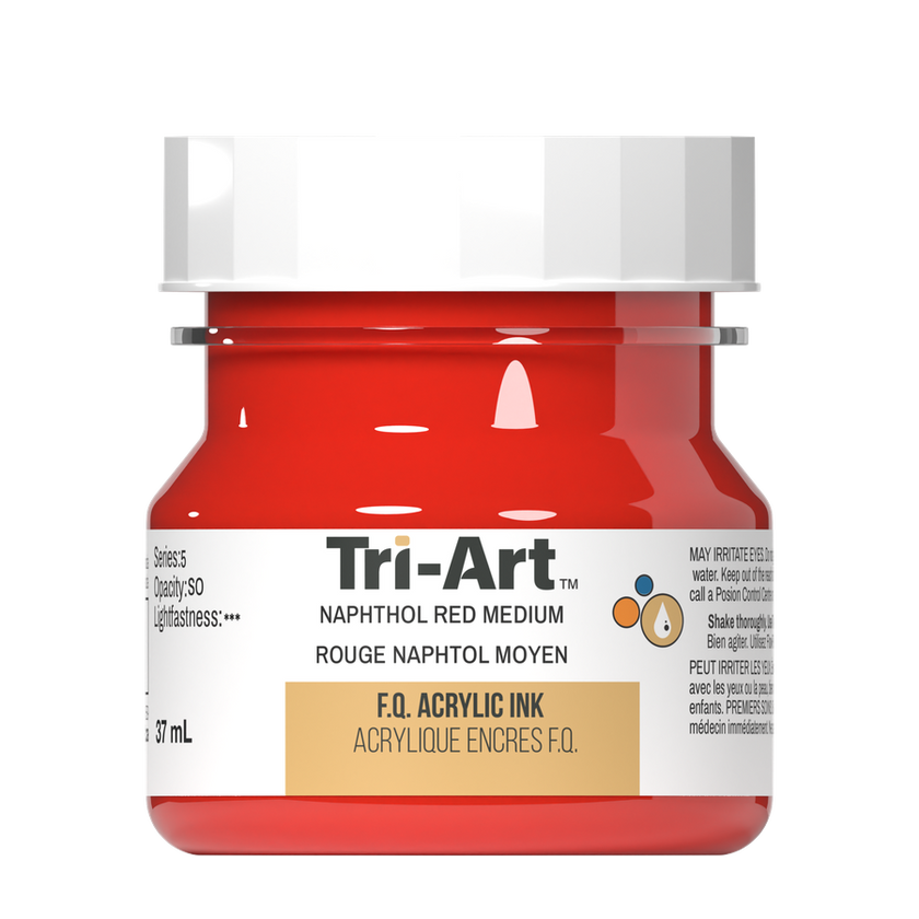 Tri-Art Ink - Naphthol Red Medium - 37mL - Art Noise