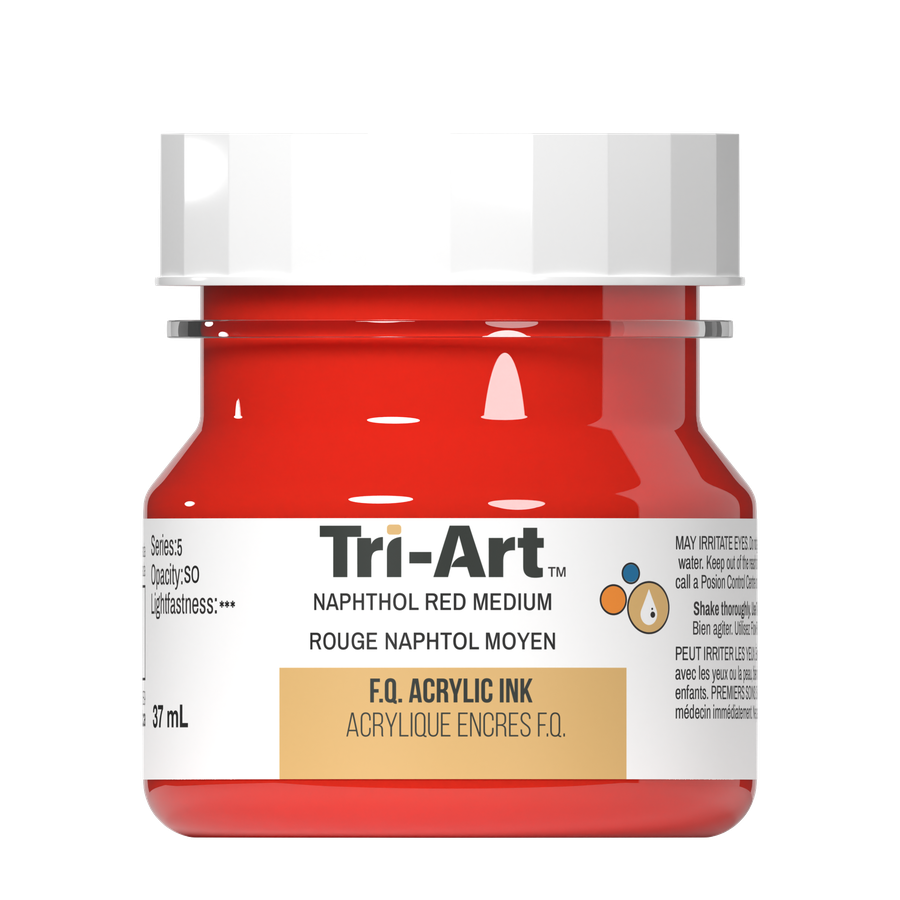 Tri-Art Ink - Naphthol Red Medium - 37mL - Art Noise